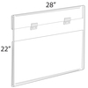 Azar Displays 28"W x 22"H Wall Mounted Poster Frame. Mounting Hardware Included. 182722